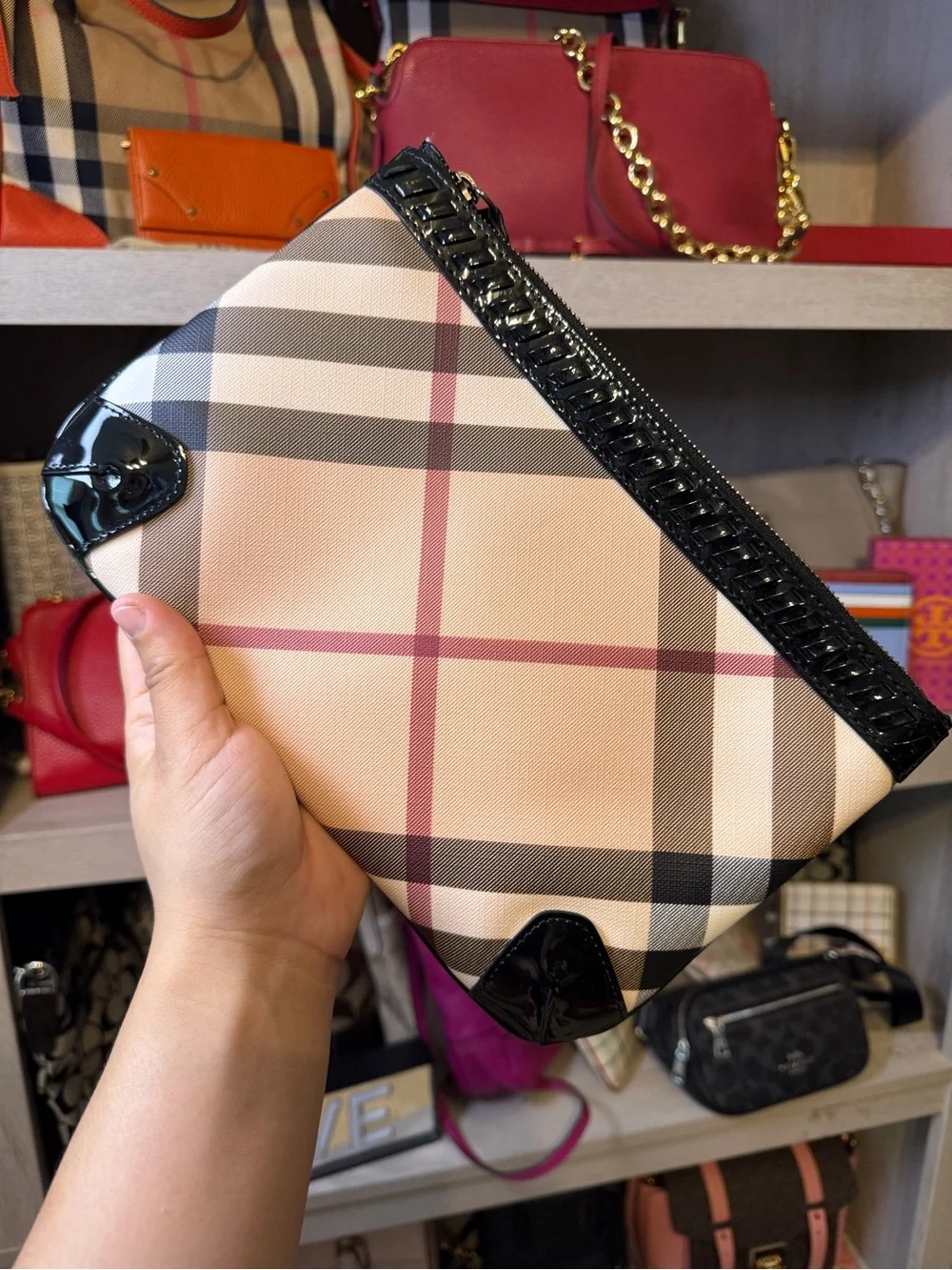 Burberry Novacheck Pouch/ clutch
